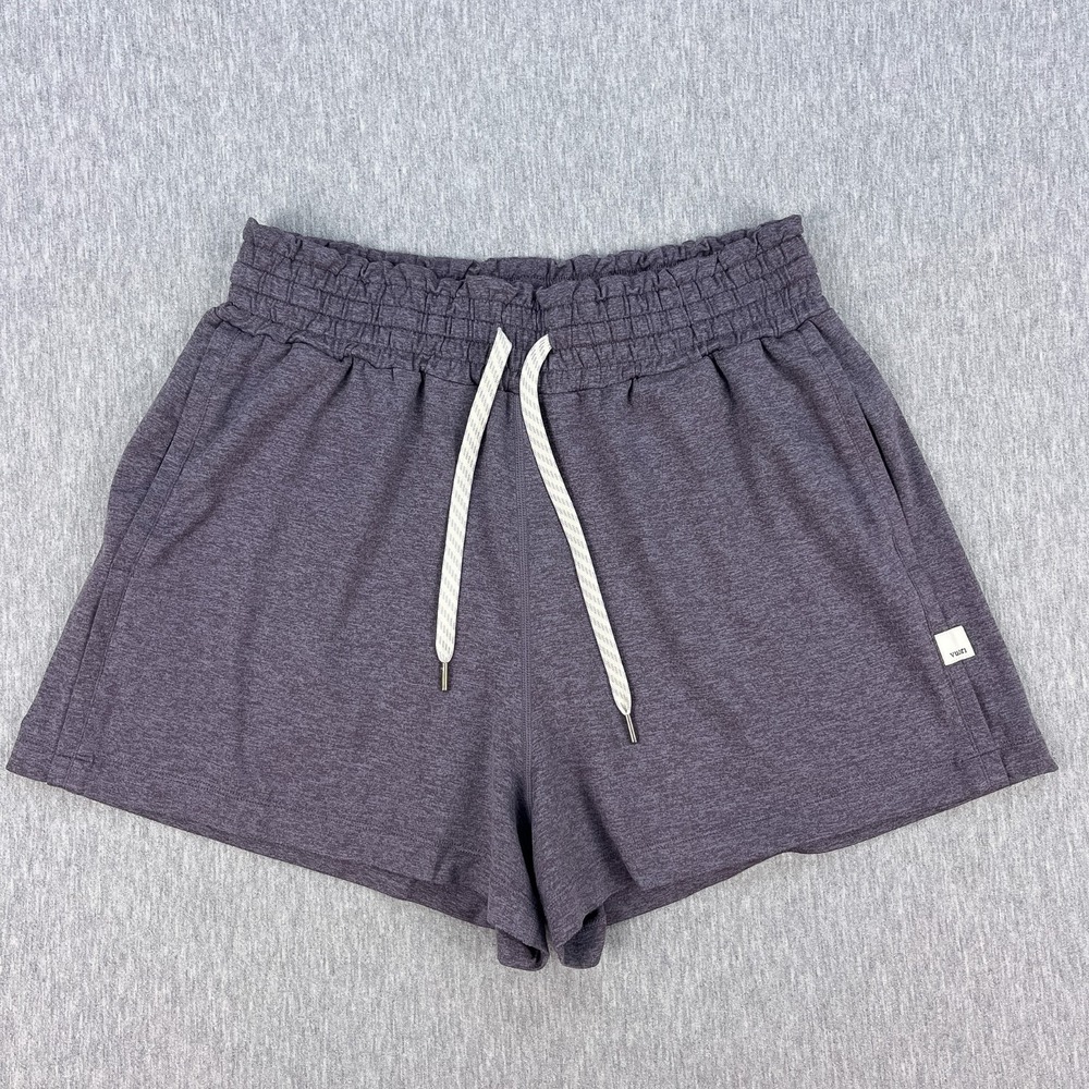Vuori Halo Performance Shorts Womens Small Heather Lilac Lavender 2.5" Inseam